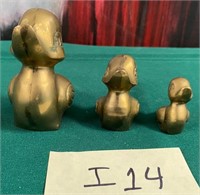N - LOT OF 3 DUCK FIGURINES (I14)