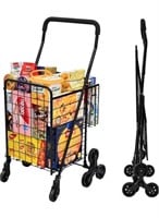 Grocery Shopping Cart with 360° Rolling Swivel