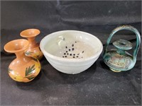 VTG Ceramic Vases & Bowl - Note
