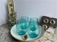 Blue Plastic Wine Glasses, Cabinet Knobs