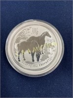 2014 2 OZ SILVER "YR OF THE HORSE"