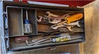 VINTAGE TOOL BOX AND CONTENTS