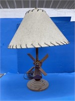 Windmill Table Lamp With Shade