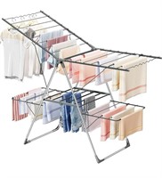 Bigzzia foldable Clothes Drying Rack in grey