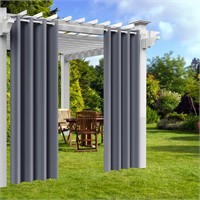 Outdoor Curtains Grey - 52x96 Inches  1 Panel