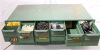 12 DRAWER TOOL ORGANIZER W CONTENTS