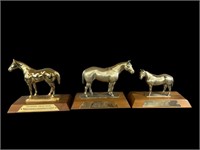 (3) Champion Horse Trophies