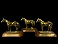 (3) Champion Horse Trophies