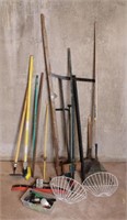 COLLECTION OF GARDEN AND HOME IMPLEMENTS