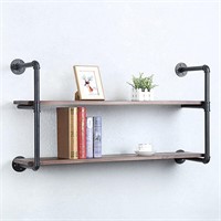 Industrial Pipe Shelving  Wall Mounted