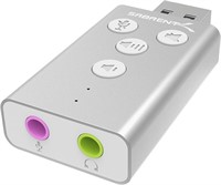 SABRENT Aluminum USB External 3D Stereo Sound