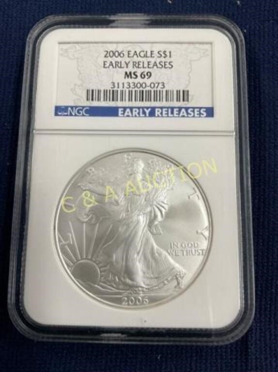 2006 MS69 SILVER EAGLE EARLY RELEASE