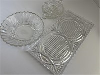 Lot of Assorted Vintage Glass Serving Dishes