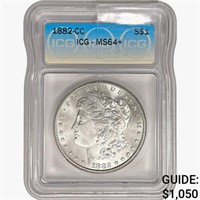 1882-CC Morgan Silver Dollar ICG MS64+