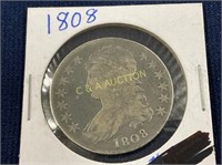 1808 50C SILVER CAPPED BUST
