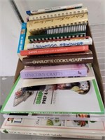 TRAY OF COOK BOOKS