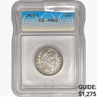 1903-O Barber Quarter ICG MS62