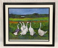 Signed & Numbered Print "Gossiping Geese" 15/500 B