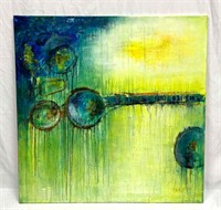 Large Stretched Canvas "Ball 3" By Julie