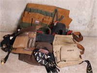 LEATHER WOODWORKING APRONS & TOOL BELTS