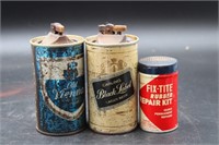 VINTAGE BEER CAN LIGHTERS & FIX-TITE TIN