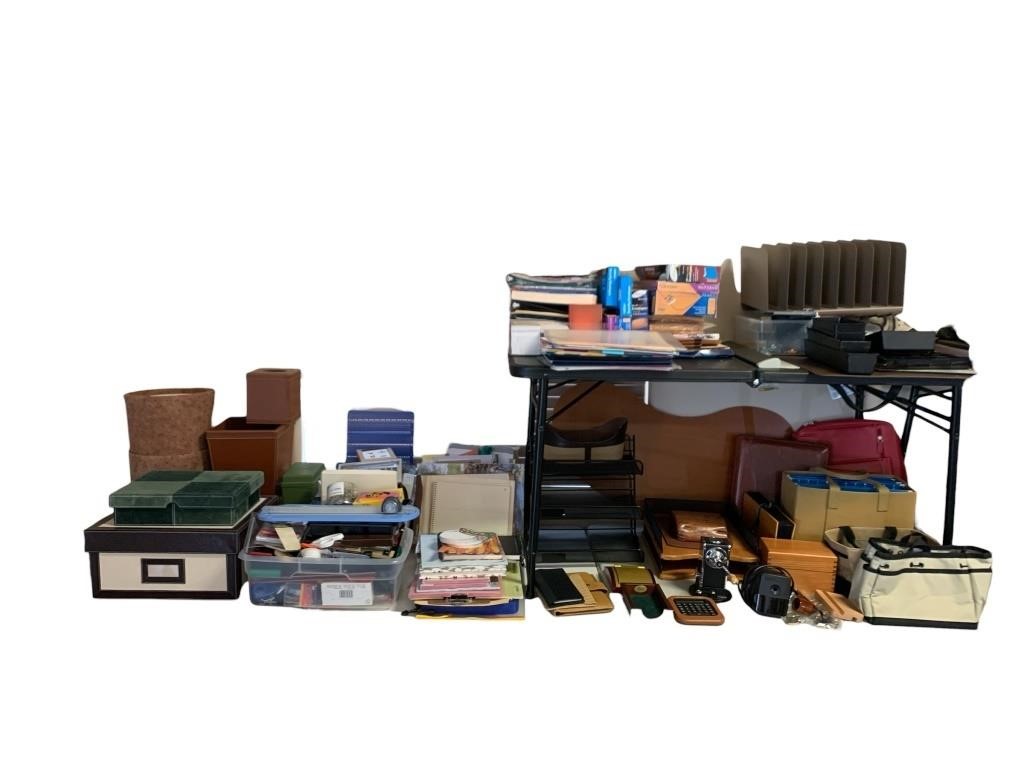 A Large Assortment Of Office Supplies,