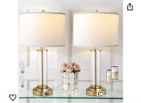 Pair of  3-Way Dimmable Bedside Lamps