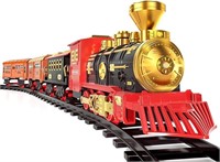 TEMI Train Set with Steam Locomotive Engine,