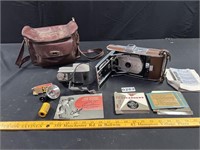 Antique Polaroid Speedliner Camer w/Accessories