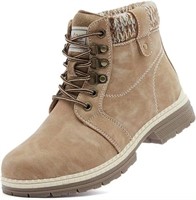 SIZE : 7.5 - winter-light Brown - ANJOUFEMME