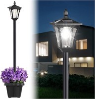 64" Solar Lamp Post Light, Light Outdoor