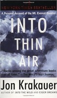 Into Thin Air: A Personal Account of the Mt.