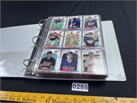 Binder full of Baseball Cards