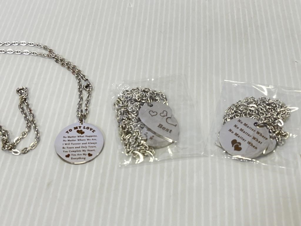 Best friend and lover necklaces 5 count