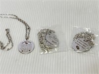 Best friend and lover necklaces 5 count