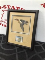 2007 Ducks Unlimited Stamp & Duck Wood Figure