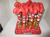 24 Skittles Candy Canes