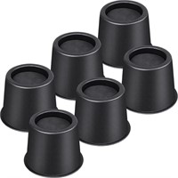 Set of 6 Bed Risers 4 inch - Round Dorm Bed Frame