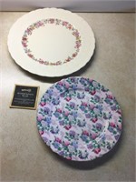 Lot of 2 Antique Dinner Plates