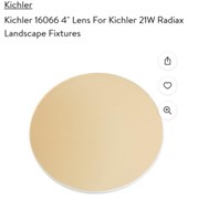(8)16066 Amber Glass Lens for 8 LED Radiax