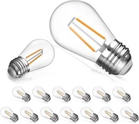 15 Pack S14 LED Bulbs for Outdoor String Lights,Sh