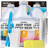 1.5 Gallon Deep Pour Epoxy Resin Kit, 2 to 4 Inch