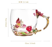Glass Coffee Enamels Mug Best Birthday Gifts for