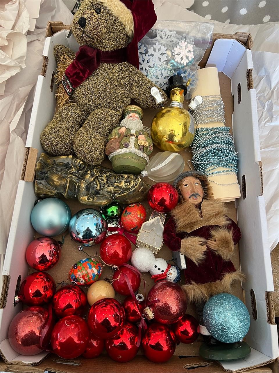 Christmas Bulbs, Ornaments, Old World Santas