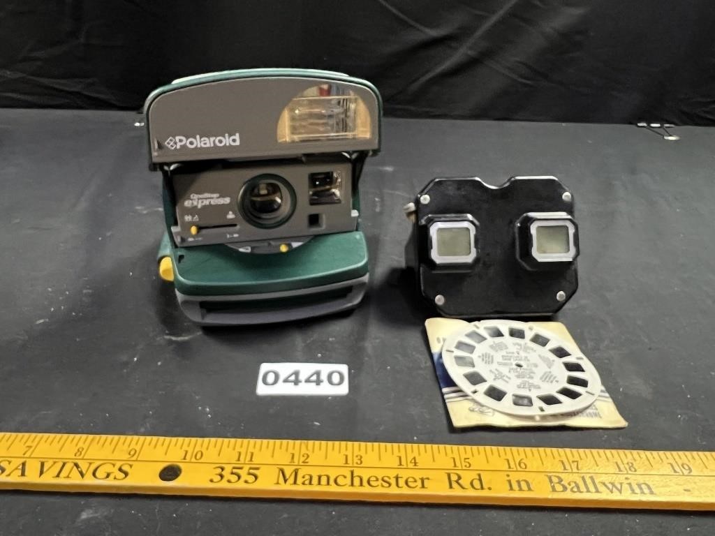 Vintage Viewmaster, Polaroid Camera