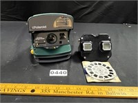 Vintage Viewmaster, Polaroid Camera