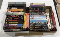30 VHS tapes including Twins of Evil, Blame it on