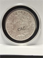 1887 Morgan Silver Dollar in Capsule