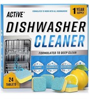 Dishwasher Cleaner And Deodorizer Tablets - 24
