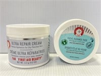 First Aid Beauty repair cream and radiance pads